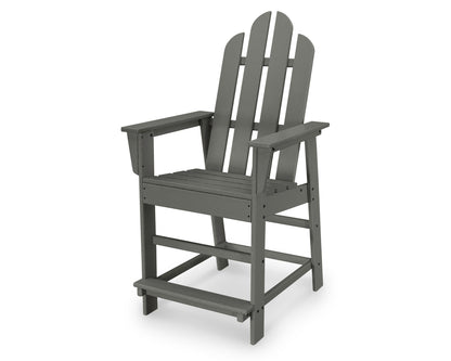 POLYWOOD® Long Island Counter Chair in Slate Grey