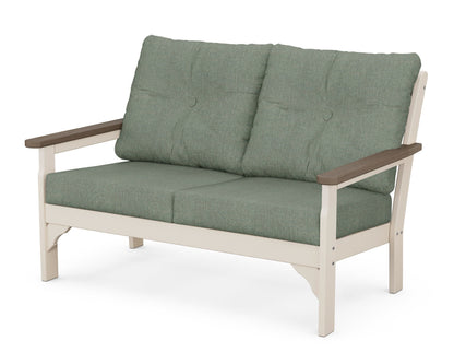 POLYWOOD® Vineyard Deep Seating Loveseat in Sand / Kona / Cast Sage