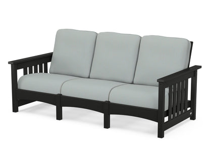 POLYWOOD® Club Mission Sofa in Black / Spa