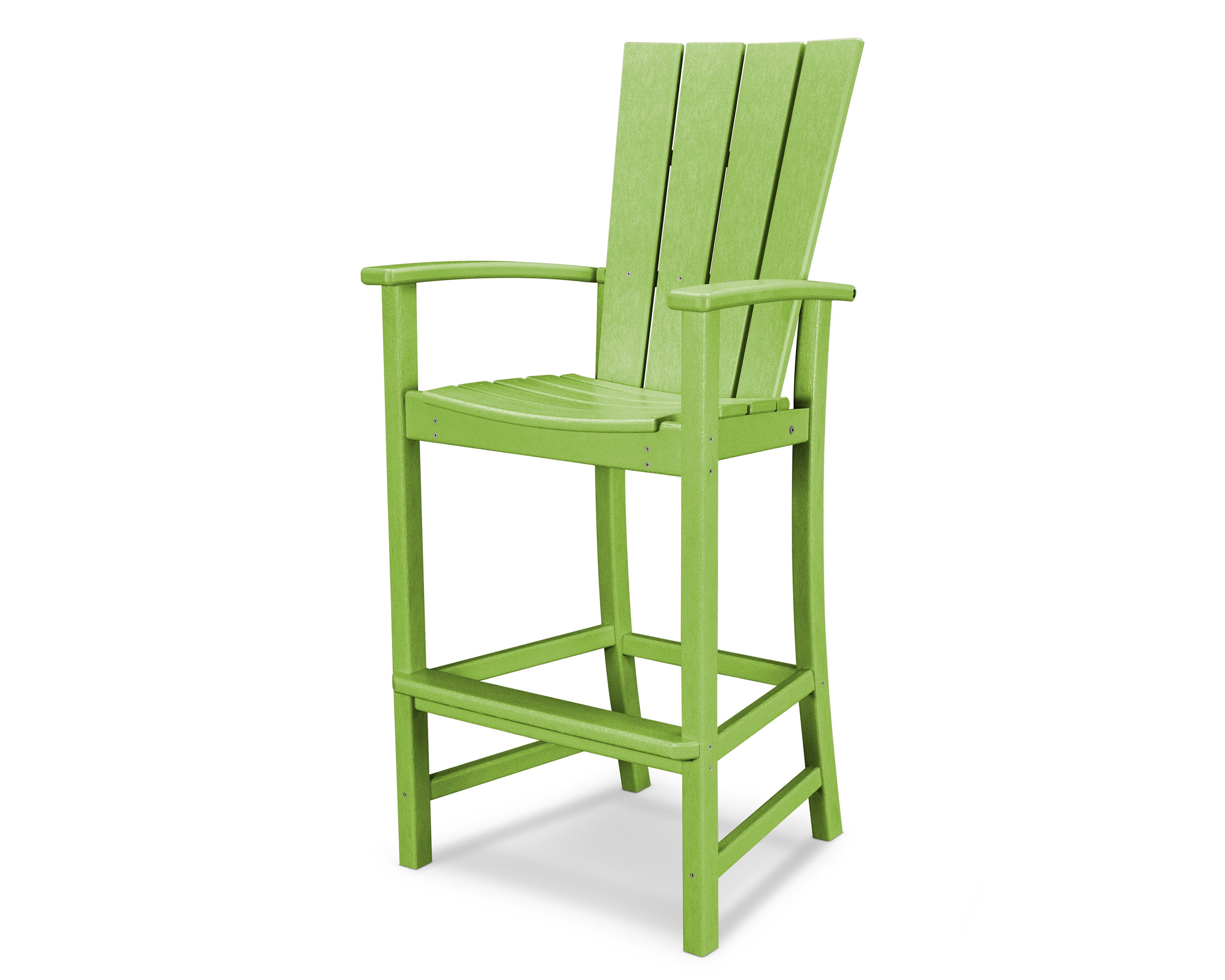 POLYWOOD® Quattro Adirondack Bar Chair in Lime