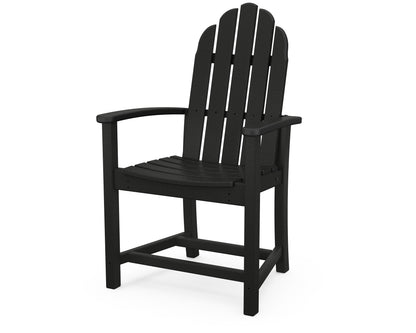POLYWOOD® Classic Adirondack Dining Chair in Black