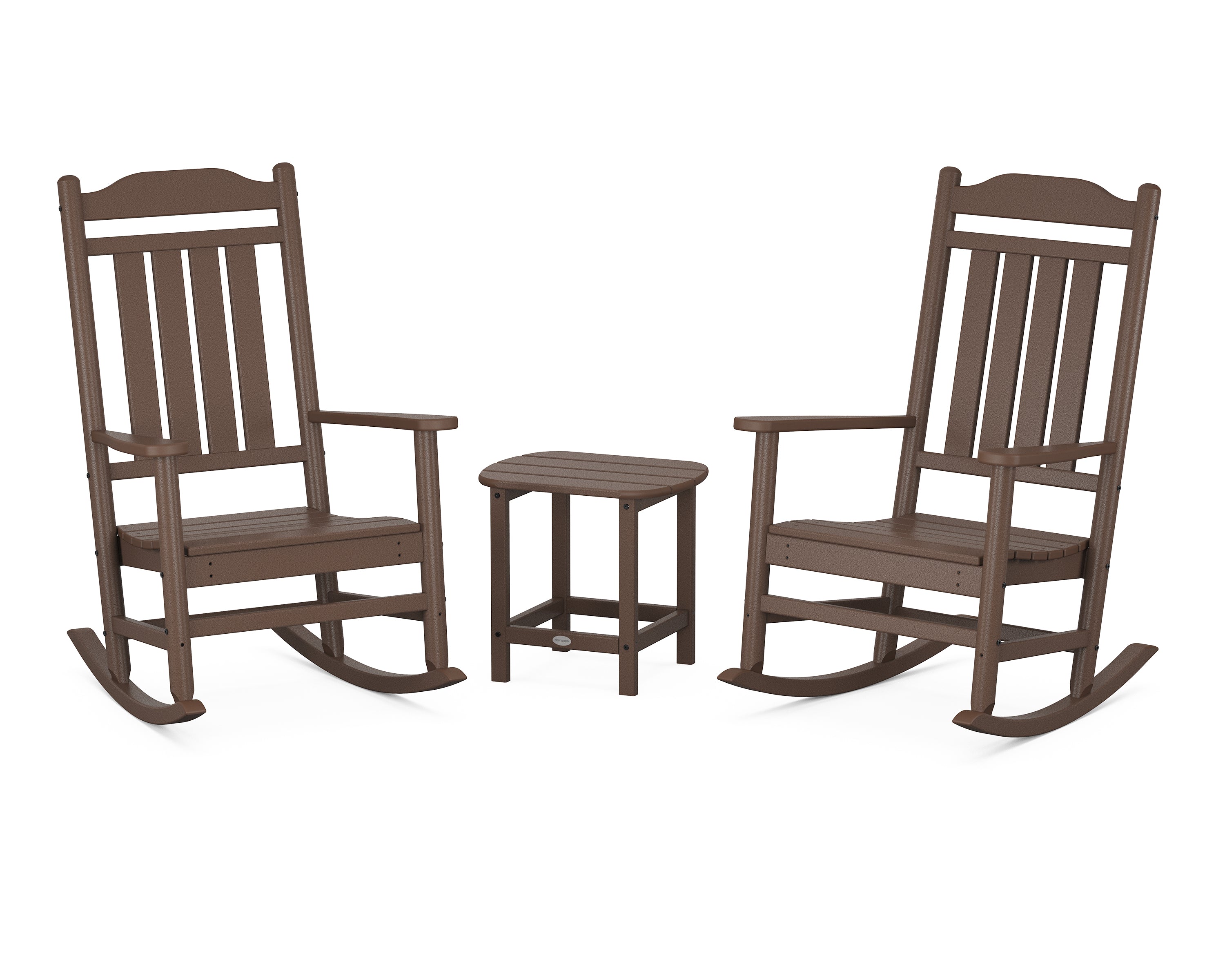 Country Living Cottage Legacy Rocking Chair 3-Piece Set in Mahogany