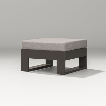 PW Designer Series Latitude Lounge Ottoman in Vintage Coffee / Weathered Tweed