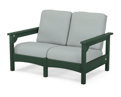 POLYWOOD® Club Loveseat in Green / Spa