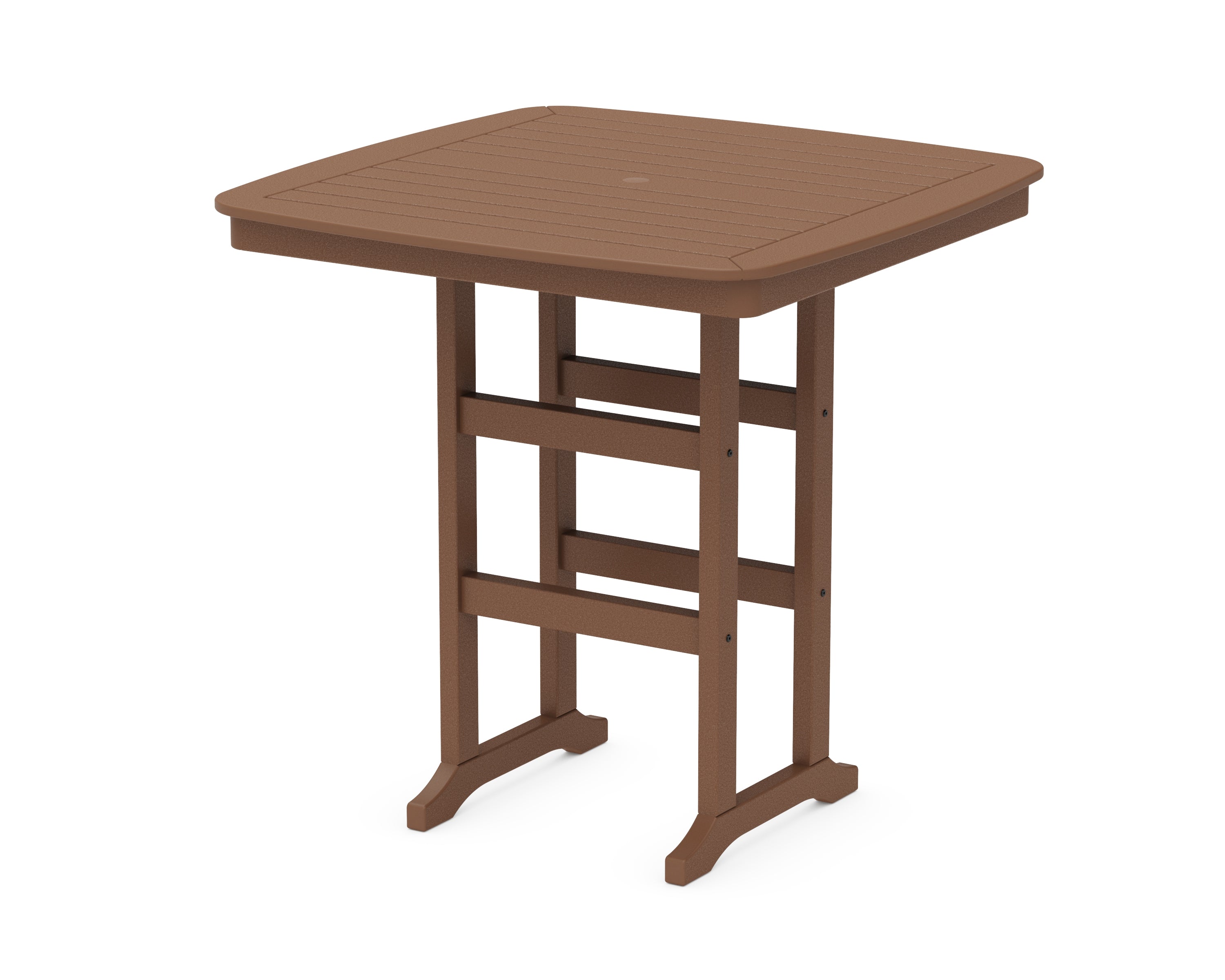 POLYWOOD® Nautical 44" Bar Table in Teak