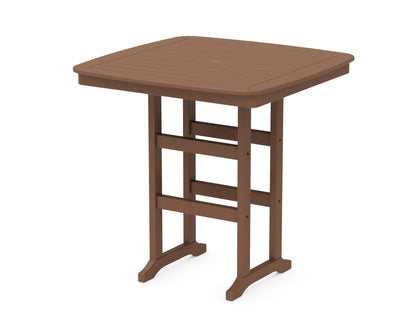 POLYWOOD® Nautical 44" Bar Table in Teak