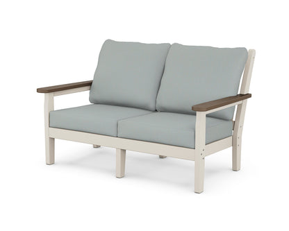 POLYWOOD® Chippendale Deep Seating Loveseat in Sand / Kona / Spa