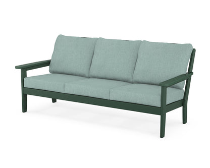 Country Living Cottage Deep Seating Sofa in Green / Glacier Spa