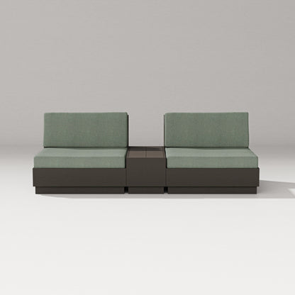 PW Designer Series Elevate Lounge Chair Set in Vintage Coffee / Cast Sage