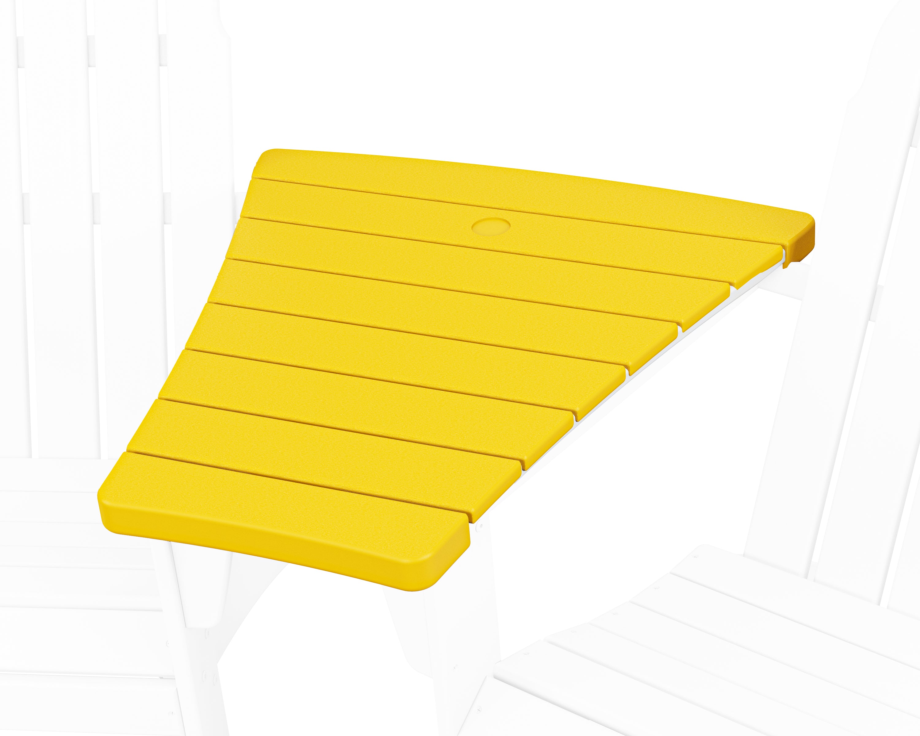 POLYWOOD® 400 Series Angled Adirondack Connecting Table in Lemon