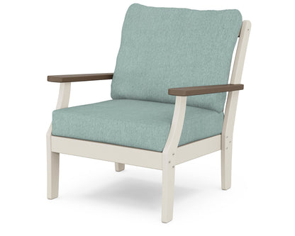 POLYWOOD® Braxton Deep Seating Chair in Sand / Kona / Glacier Spa