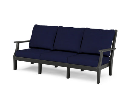 Country Living Wovendale Deep Seating Sofa in Black / Navy