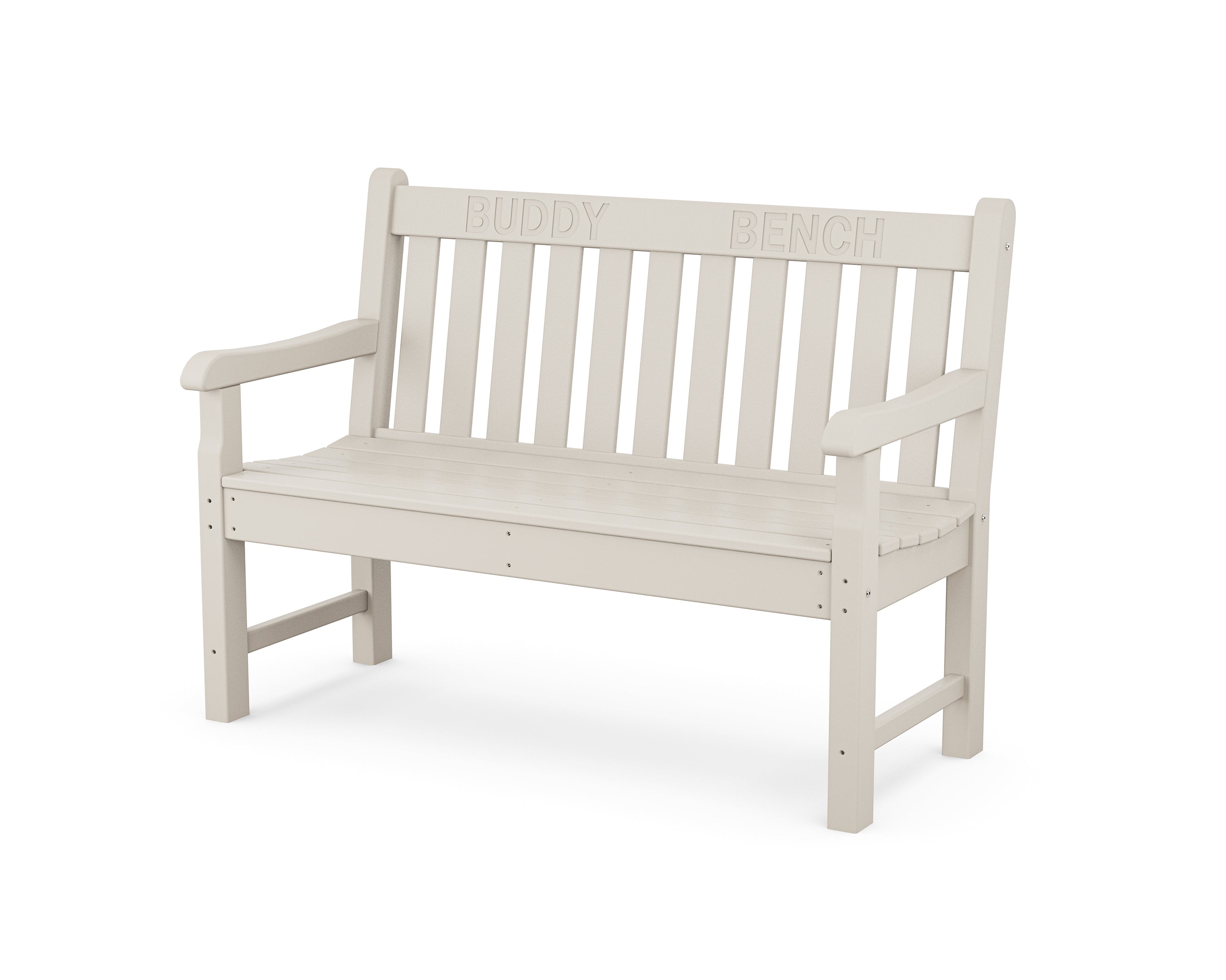 POLYWOOD® 48" Buddy Bench in Sand
