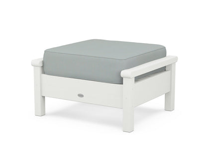POLYWOOD® Harbour Deep Seating Ottoman in Vintage White / Spa