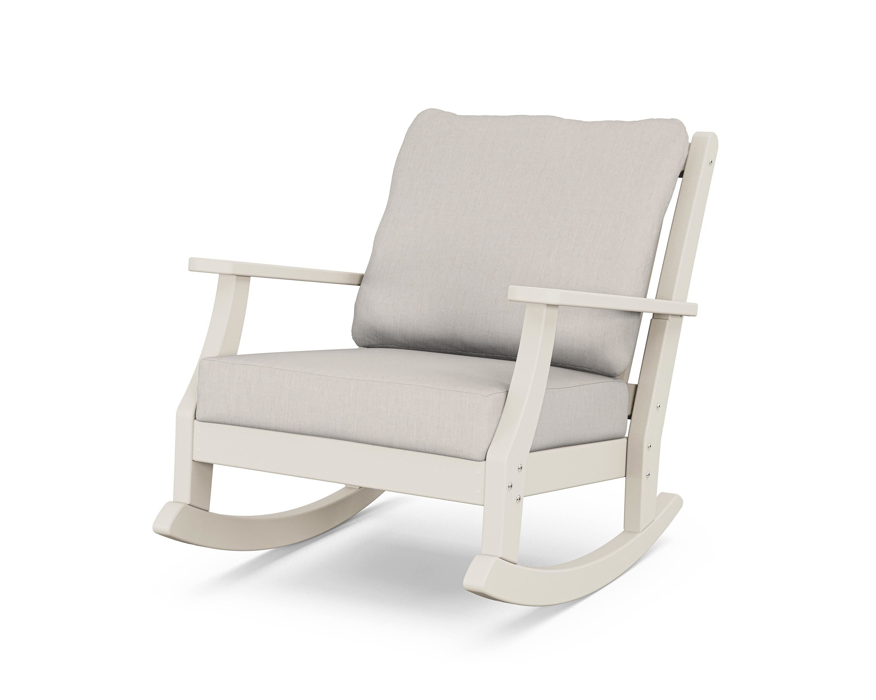 Country Living Wovendale Deep Seating Rocking Chair in Sand / Cast Ash