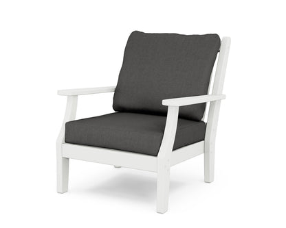 Country Living Wovendale Deep Seating Chair in White / Spectrum Carbon