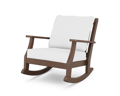 Country Living Wovendale Deep Seating Rocking Chair in Mahogany / Natural