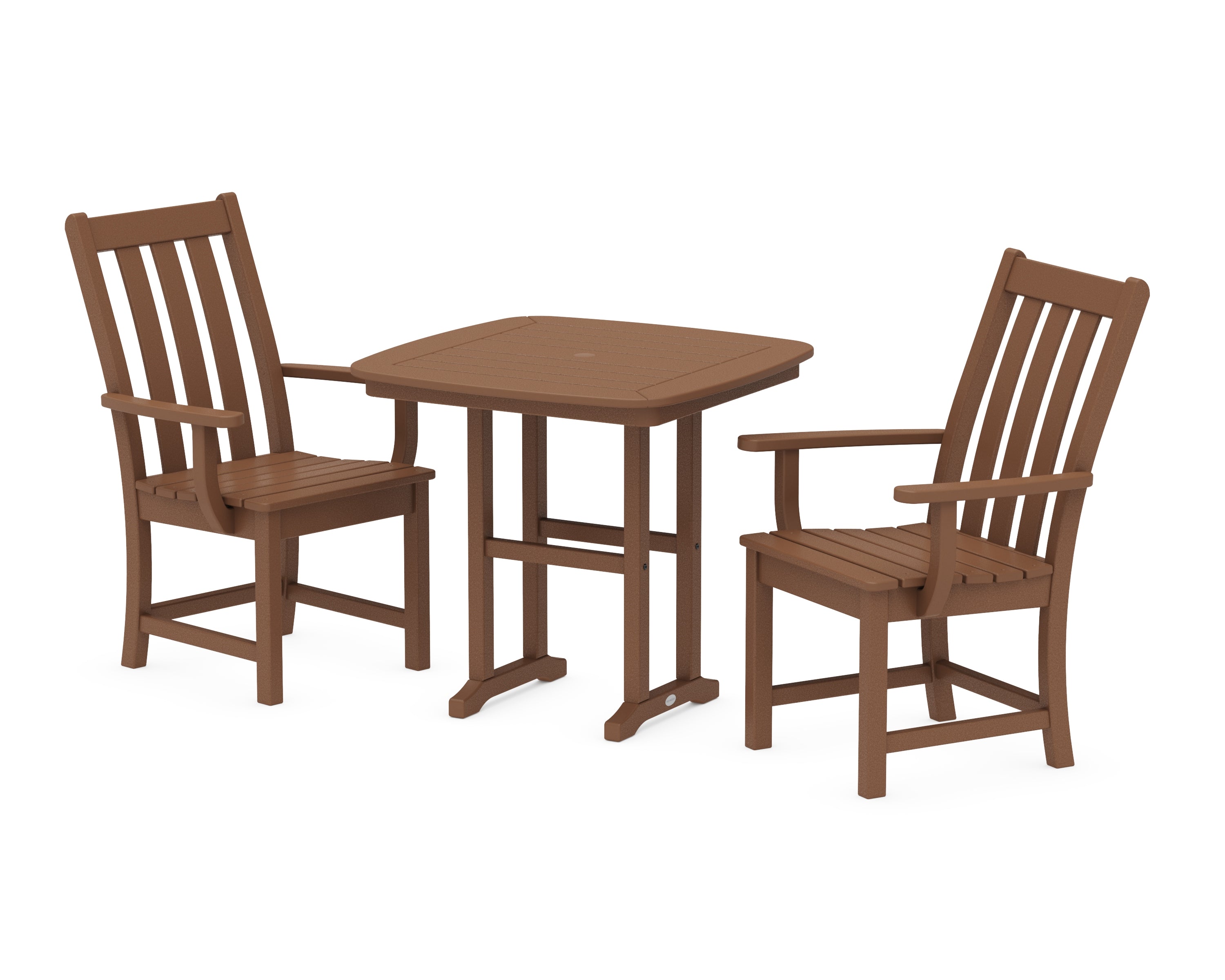 POLYWOOD® Vineyard 3-Piece Dining Set in Teak