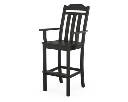 Country Living Cottage Bar Arm Chair in Black