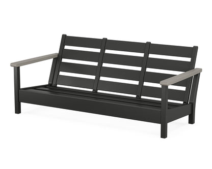 POLYWOOD® Harbour Sofa Frame in Black / Driftwood