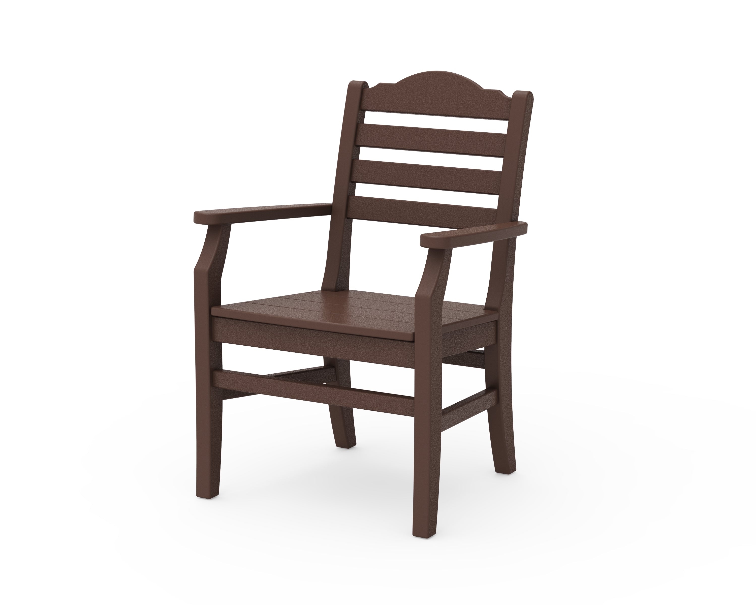 POLYWOOD® Savannah Dining Arm Chair in Mahogany
