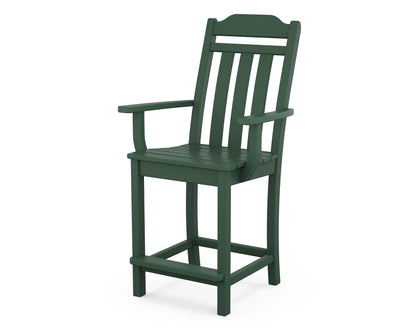 Country Living Cottage Counter Arm Chair in Green
