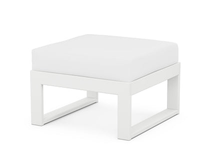 Unbranded Modular Ottoman - Modern in White / Natural