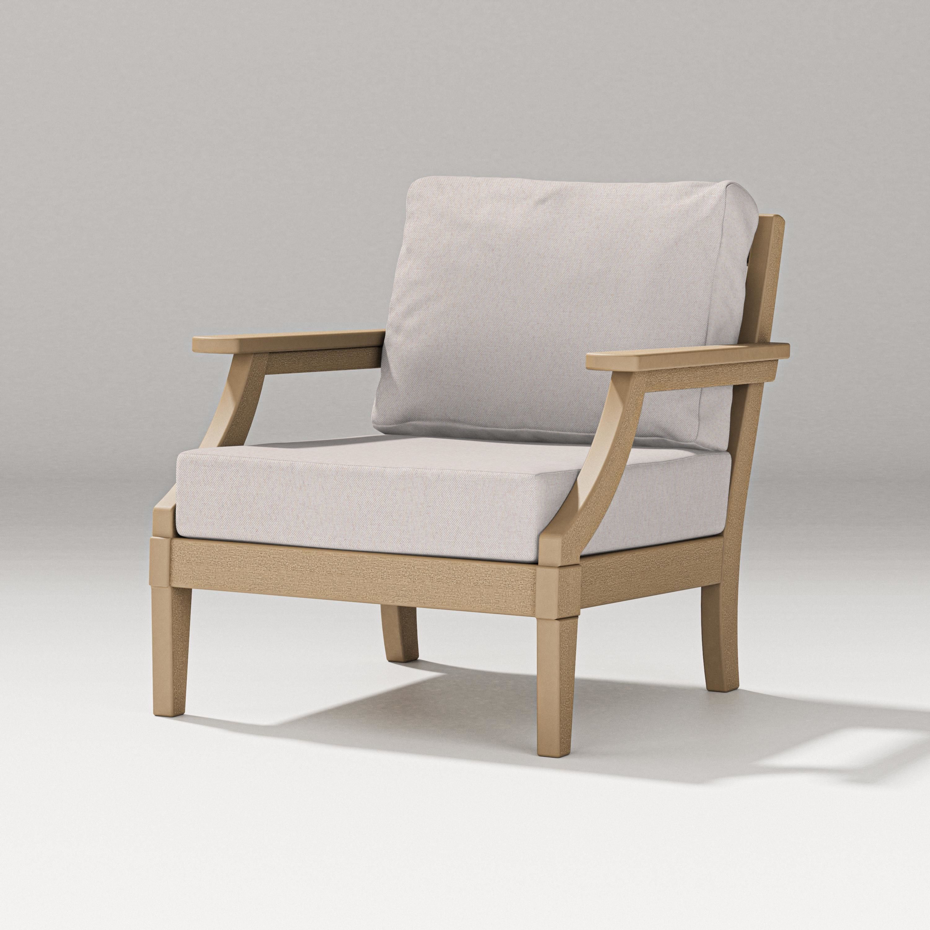 PW Designer Series Estate Lounge Chair in Vintage Sahara / Dune Burlap