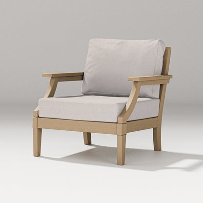 PW Designer Series Estate Lounge Chair in Vintage Sahara / Dune Burlap