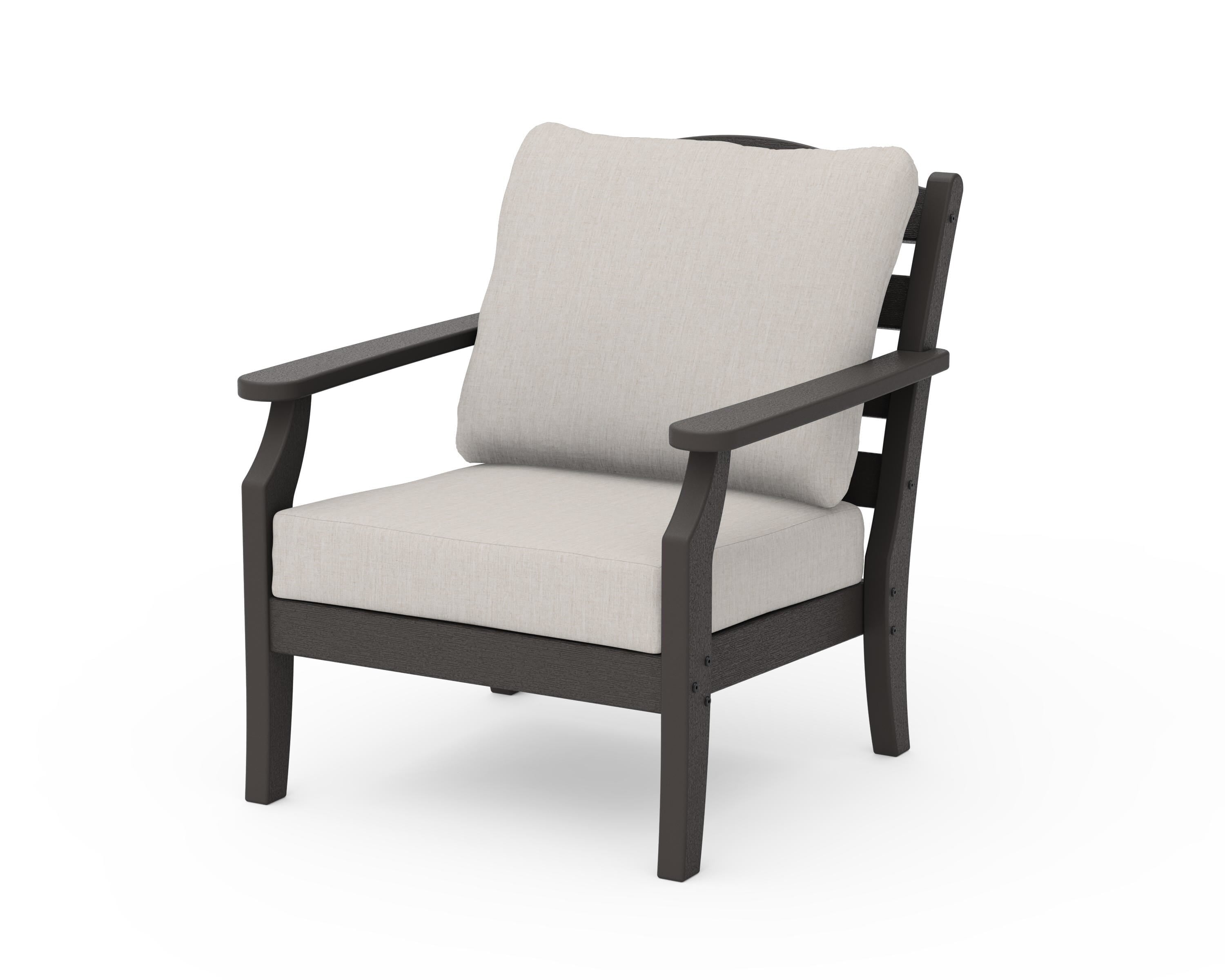 Draper James™ by  POLYWOOD® Savannah Deep Seating Chair in Vintage Coffee / Cast Ash