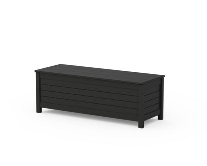 POLYWOOD® Nautical 48" Storage Bench in Black