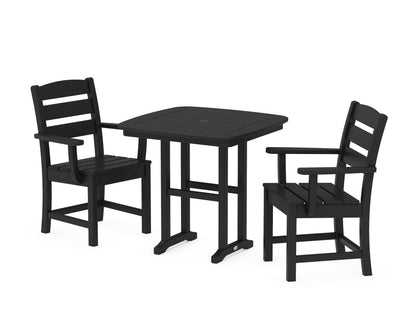 POLYWOOD® Lakeside 3-Piece Dining Set in Black