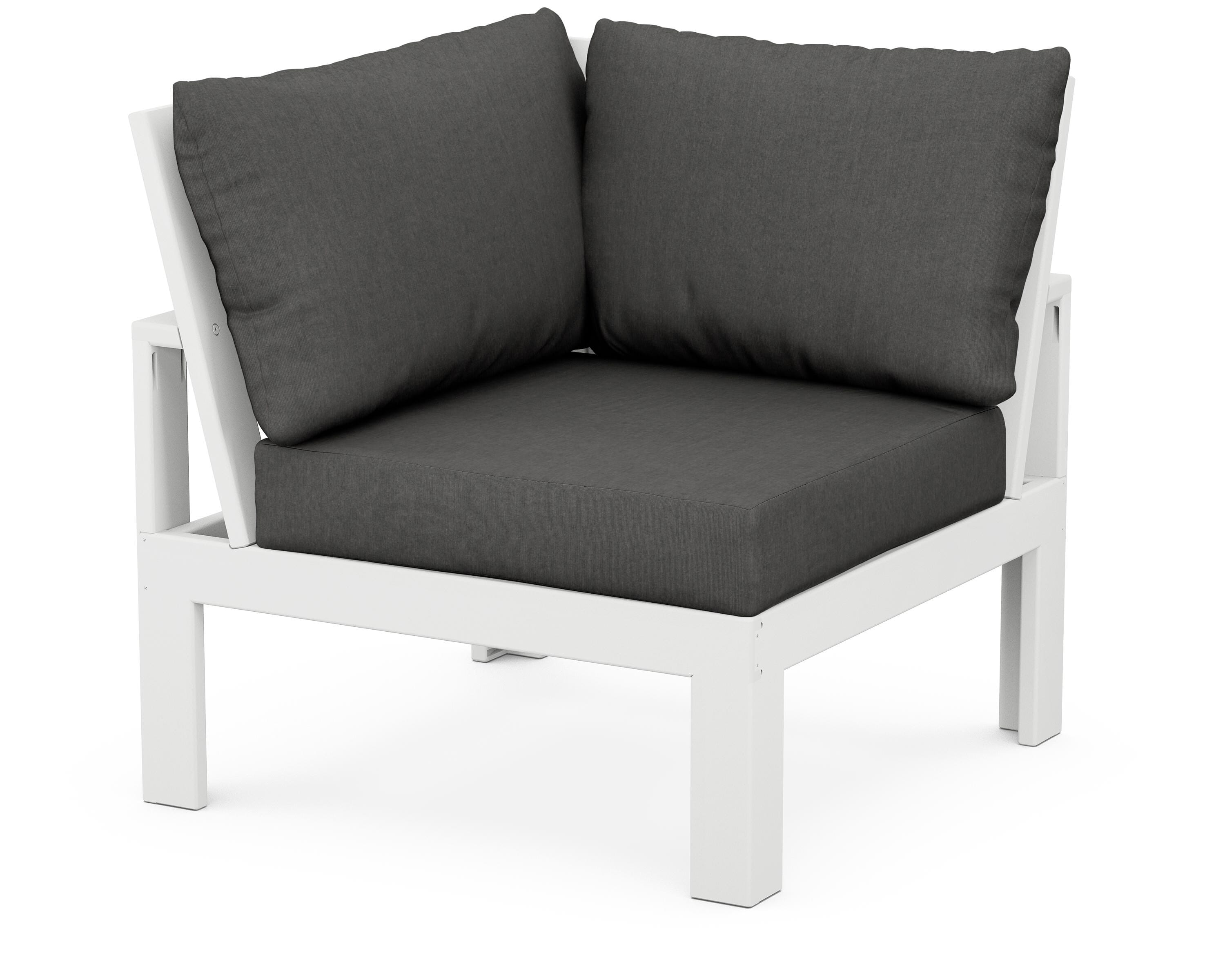 Unbranded Modular Corner Chair in White / Spectrum Carbon