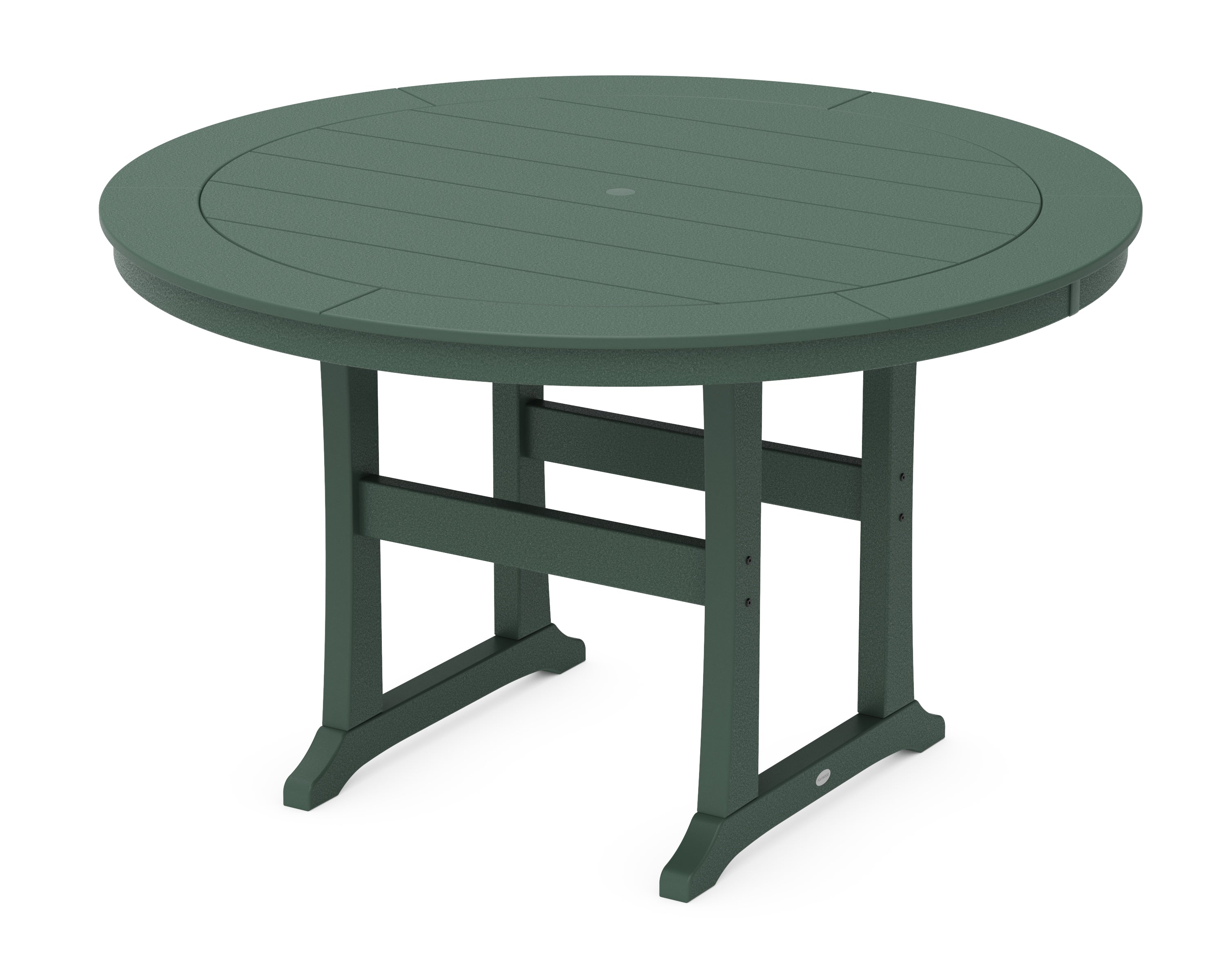 POLYWOOD® Nautical Trestle 60" Round Counter Table in Green
