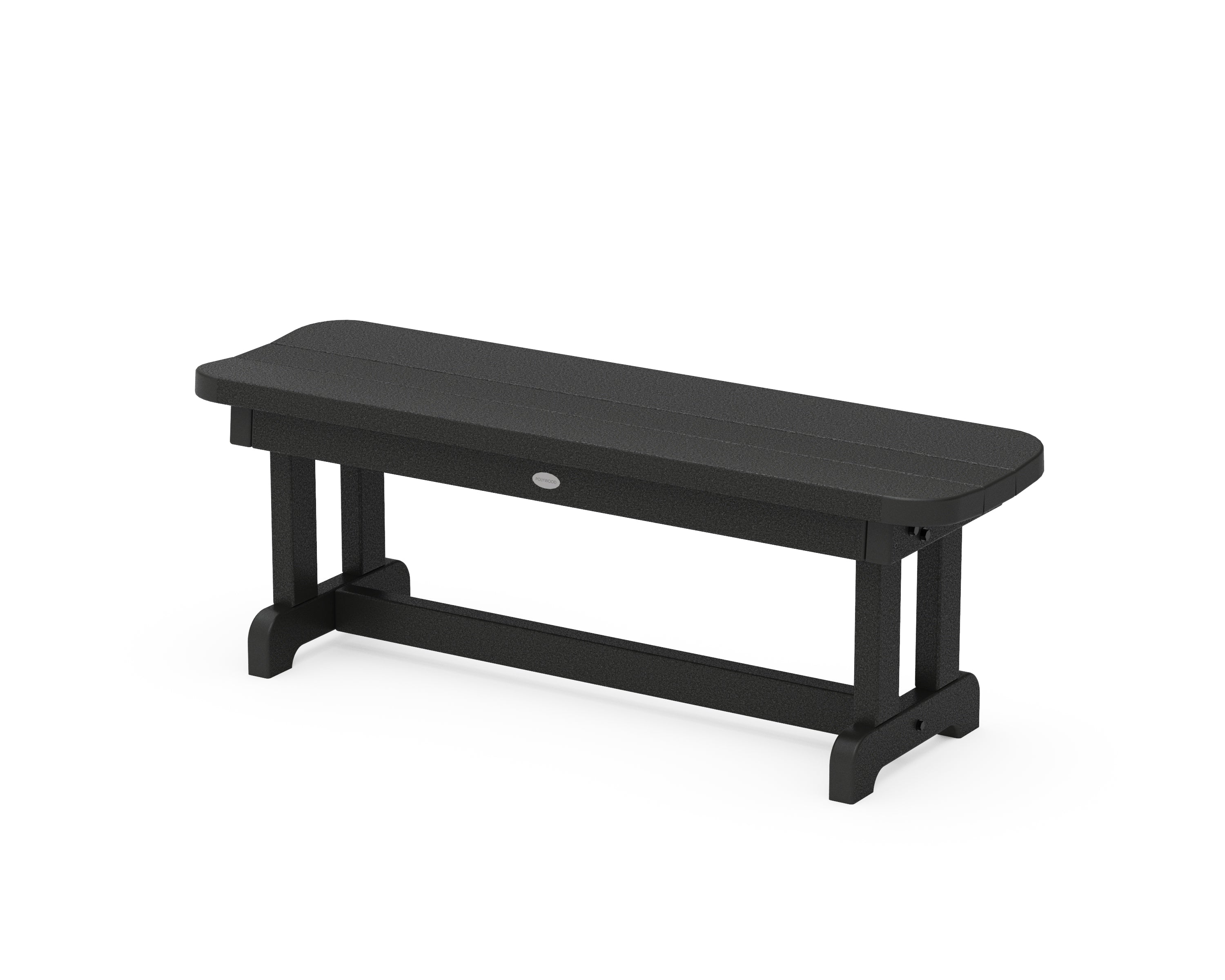 POLYWOOD® Park 48" Backless Bench in Black