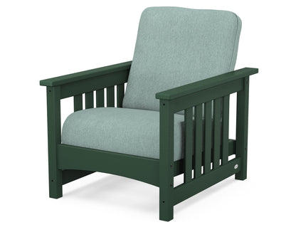 POLYWOOD® Club Mission Chair in Green / Glacier Spa