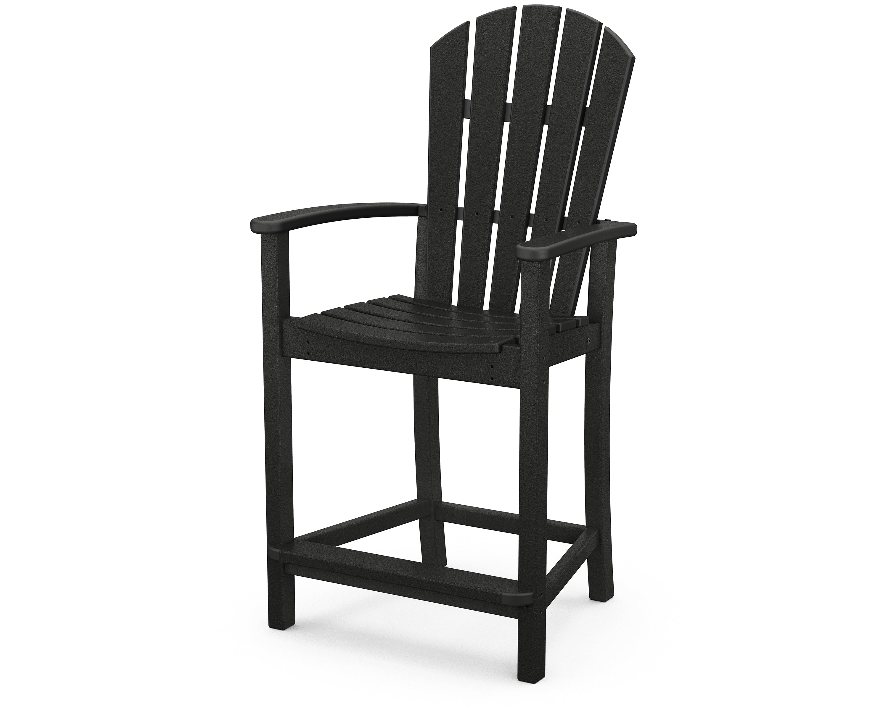 POLYWOOD® Palm Coast Counter Chair in Black