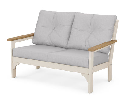 POLYWOOD® Vineyard Deep Seating Loveseat in Sand / Natural / Granite