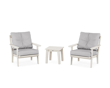POLYWOOD® Mission 3-Piece Deep Seating Set in Sand / Granite
