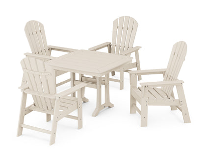 POLYWOOD® South Beach 5-Piece Dining Set with Trestle Legs in Sand