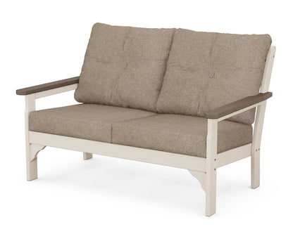 POLYWOOD® Vineyard Deep Seating Loveseat in Sand / Kona / Spiced Burlap