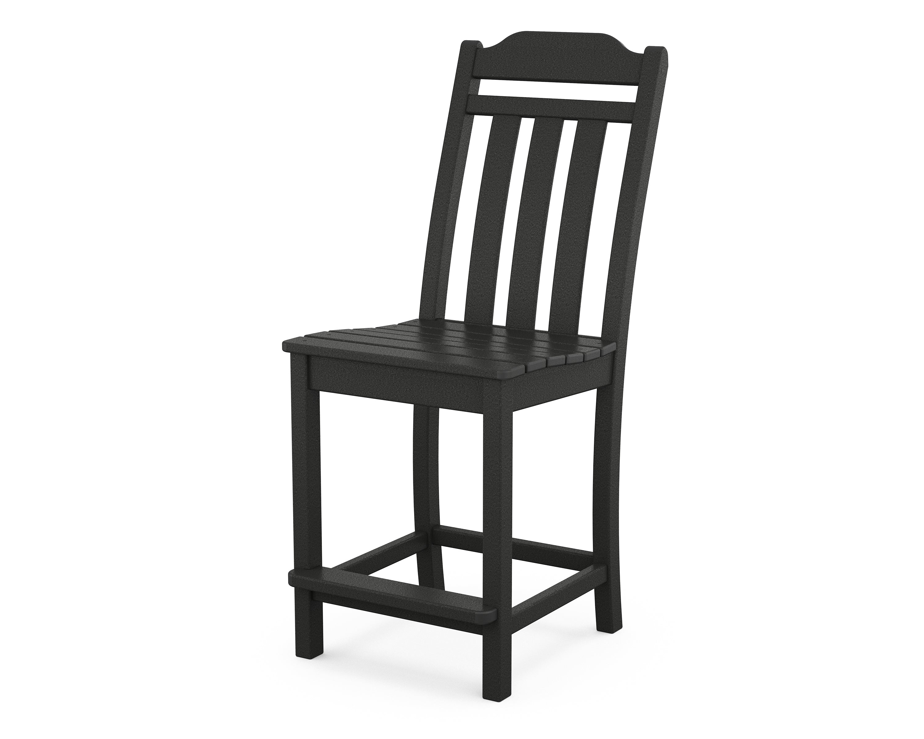 Country Living Cottage Counter Side Chair in Black