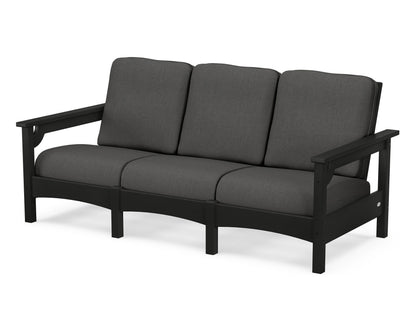 POLYWOOD® Club Sofa in Black / Spectrum Carbon