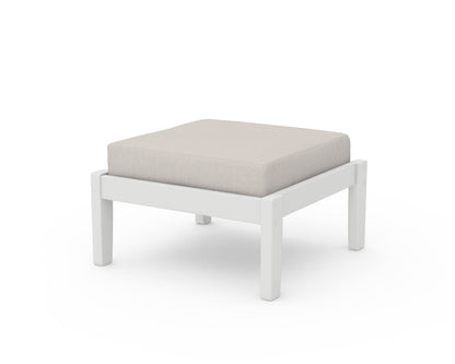 Unbranded Deep Seating Ottoman in Vintage White / Cast Ash