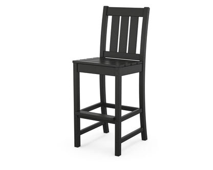 POLYWOOD® Oxford Bar Side Chair in Black