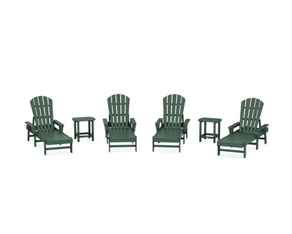 POLYWOOD® South Beach Chaise 6-Piece Set in Green