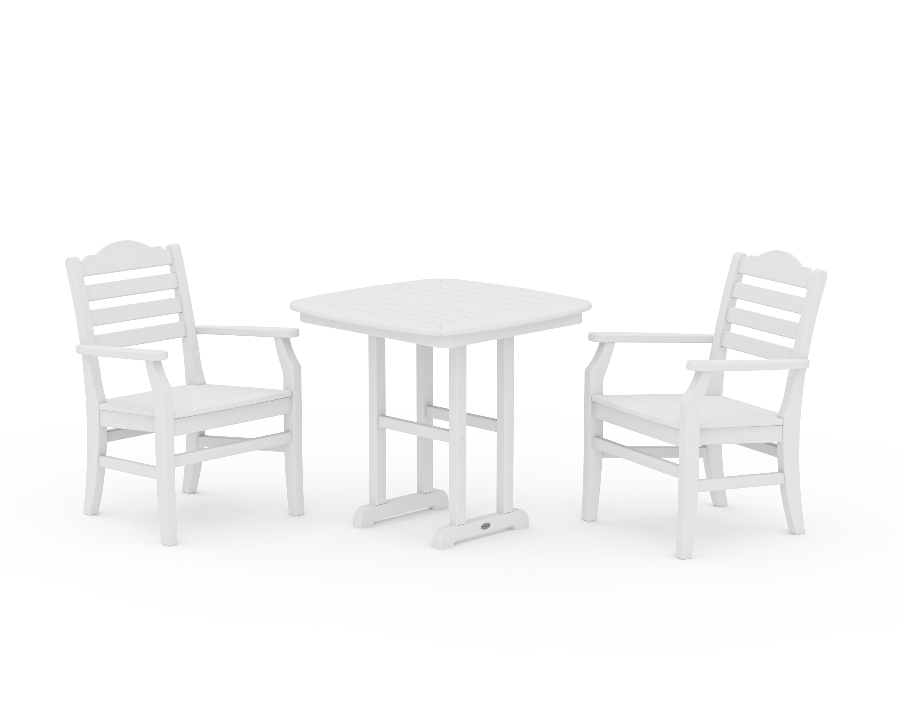 POLYWOOD® Savannah 3-Piece Dining Set in White