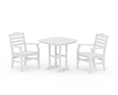 POLYWOOD® Savannah 3-Piece Dining Set in White