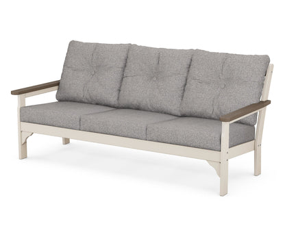 POLYWOOD® Vineyard Deep Seating Sofa in Sand / Kona / Grey Mist