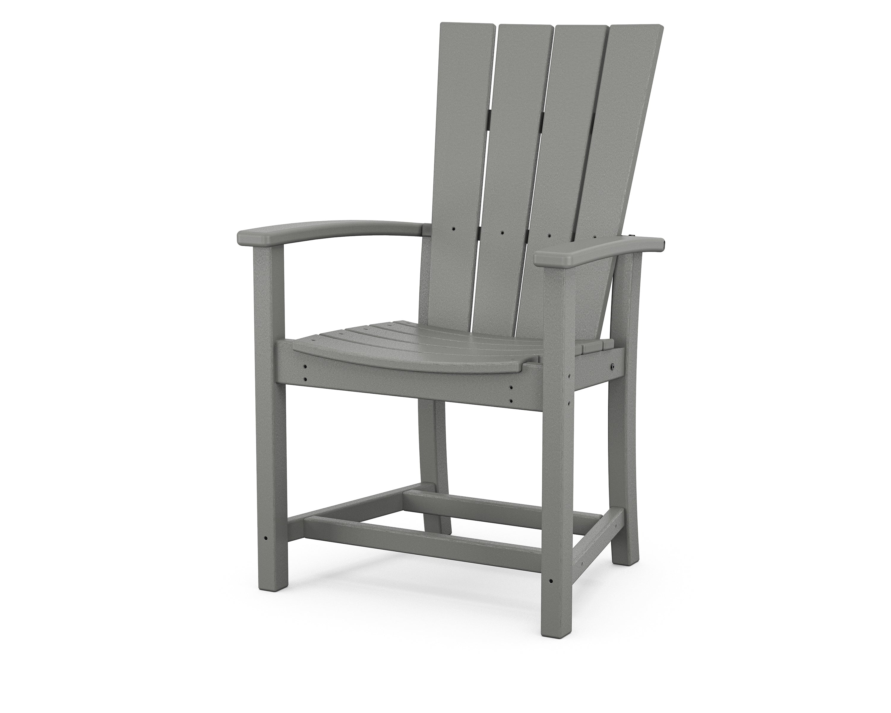 POLYWOOD® Quattro Adirondack Dining Chair in Slate Grey